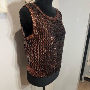 Vintage Miss H brand sequined top